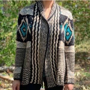 Pink Republic Tribal Knitted Sweater Cardigan